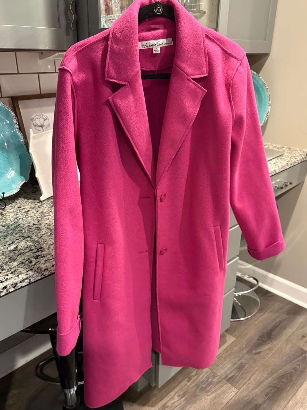 Kenneth Cole Women's Hot Pink Coat